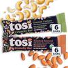 Tosi Almond and Cashew Protein Bars Combo, Plant Based with Nuts, Gluten-Free Crunchy Snacks, Vegan, Organic, Flax & Chia Seeds, Soy-Free, Omega 3s, 5G Protein, 1 oz, 12-Pack view 3