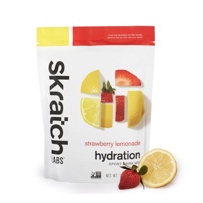 Skratch Labs Hydration Sports Drink Mix  RealFruit Electrolyte Powder for Fast Hydration & Endurance | Strawberry Lemonade | 20 Servings | Vegan, NonGMO, Clean Ingredients