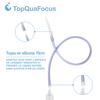 TopQuaFocus Enema Bulb Kits for Women and Men,Intimate Female Shower,Anal Douche Bulb with 5 Replaceable Nozzle & 27.56 Silicone Tube, BPA & Phthalates Free-Clear view 2