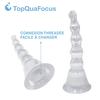 TopQuaFocus Enema Bulb Kits for Women and Men,Intimate Female Shower,Anal Douche Bulb with 5 Replaceable Nozzle & 27.56 Silicone Tube, BPA & Phthalates Free-Clear view 3