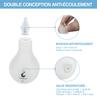 TopQuaFocus Enema Bulb Kits for Women and Men,Intimate Female Shower,Anal Douche Bulb with 5 Replaceable Nozzle & 27.56 Silicone Tube, BPA & Phthalates Free-Clear view 4