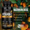 Vitamin C 1000mg with Rosehips (120 Capsules | 1000mg) Pure Vitamin C Capsules - Ascorbic Acid + Rose Hips for Powerful Immune System Support - High Dose Vitamin C for Adults Immune Support Vitamins view 3