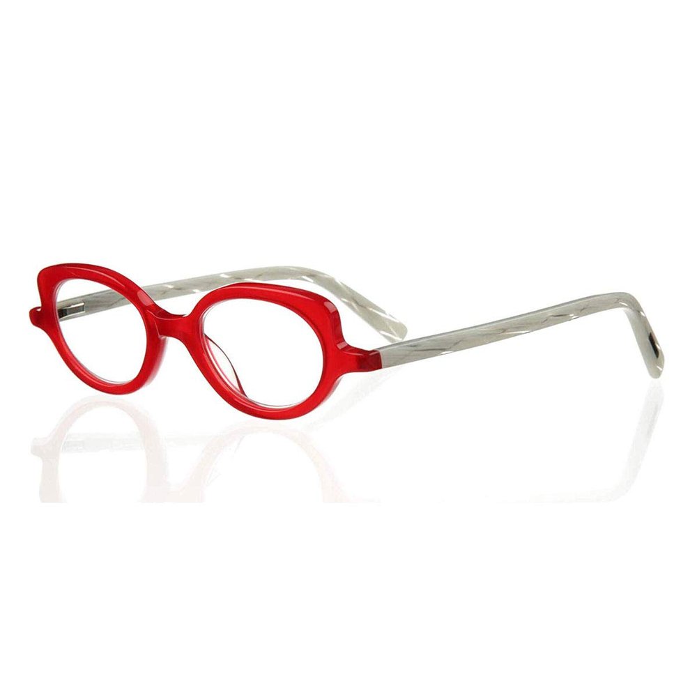 Eyebobs 2289-01 Women's Peep Show Red and White Frame Reading Glasses, +2.50