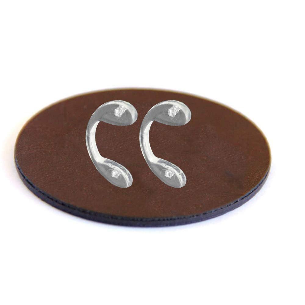 2 pcs Children Kid's Soft Silicone Anti-Slip Nose Pads,Eyeglass Retainers,Saddle Bridge Eyeglasses Covers for for Screw-in Eyeglasses Eyeglass Glasses Eyewear Optical