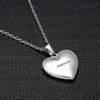 LiFashion LF Womens 316l Stainless Steel ICE Sos Emergency Addisons Medical Alert Necklace Heart ID Tag Pendant Health Alert Monitoring Silver for Woman view 3