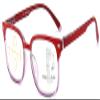 LBAYOHO Progressive Multifocus Reading Glasses Women Men Blue Light Blocking Readers for Clear Lens, 100% UV Protection, No Line Multifocal Readers with Spring Hinge, Red 1.0X 