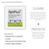 OptiPlus Anti Fog Lens Wipes l Pre-Moistened l Cleaning Wipes for Glasses, Laptops Screens, Smart Phones, Optical Lens, Goggles, Watch Screen and More l Defogging, Quick-Dry & Scratch-Free l 60 Count view 4