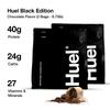 Huel Black Edition - Nutritionally Complete 100% Vegan Gluten-Free - Less Carbs More Protein - Powdered Meal (Chocolate, 2 Bags) view 3