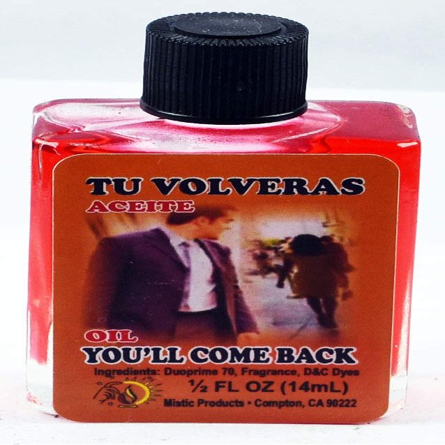 6 Pieces BRYBRADAN You'll Come Back Oil/TU VOLVERAS ACEITE 1/2 FL OZ 14.7ML