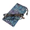 2SeeLife Classic Square Reading Glasses: Animal Print Temples, Fully Magnified Lenses | Black, 3.00 view 3