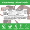 UCAN Energy + Whey Protein Powder - 19g Per Serving with Amino Acids EAAs & BCCAs - Keto Protein Powder - No Added Sugar, Gluten-Free - Cocoa - 12 Servings view 4