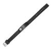 AMOZO JEWELRY Diabetic Medical Alert Bracelet for Men Sport Waterproof 6.5 to 8 inches Free Engraving view 2