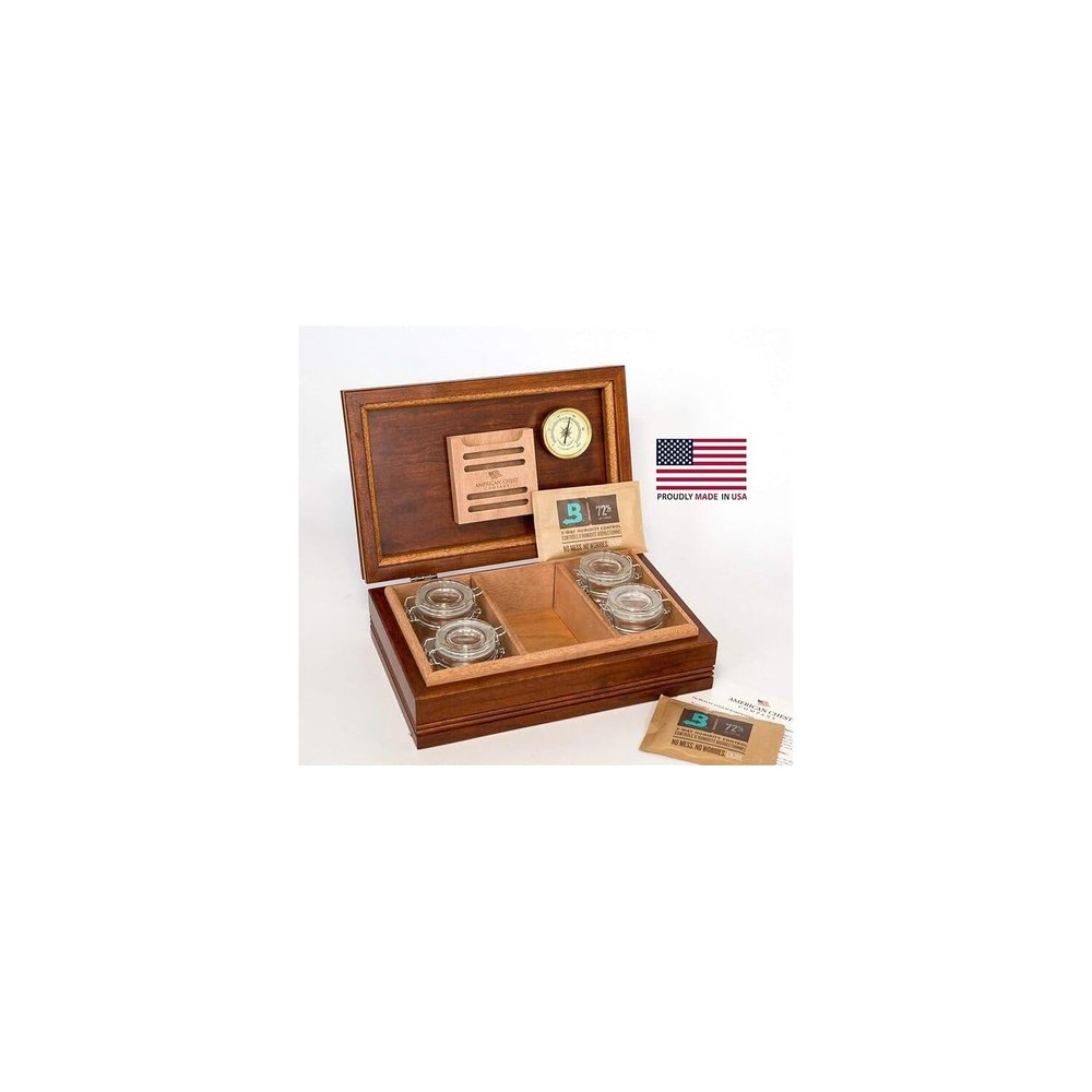 American Chest C50C Amish CannBisDor Humidor - Medium
