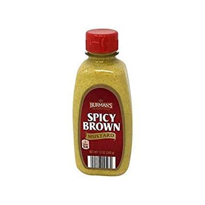 Burman's Spicy Brown Mustard - 1 Bottle (12 oz)
