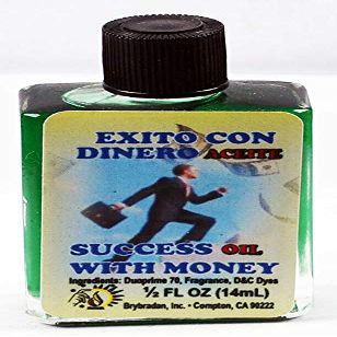 6 Pieces BRYBRADAN Success with Money Oil/EXITO CON Dinero ACEITE 1/2 FL OZ 14.7ML (Success with Money)