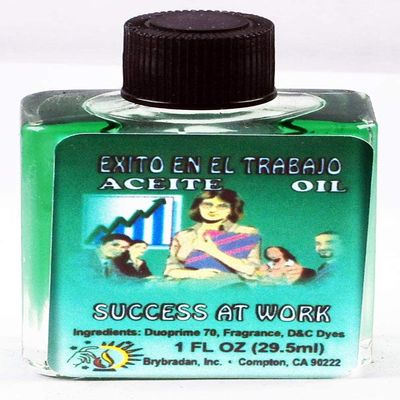 6 Pieces BRYBRADAN Success at Work Oil/EXITO EN EL Trabajo ACEITE 1/2 FL OZ 14.7ML