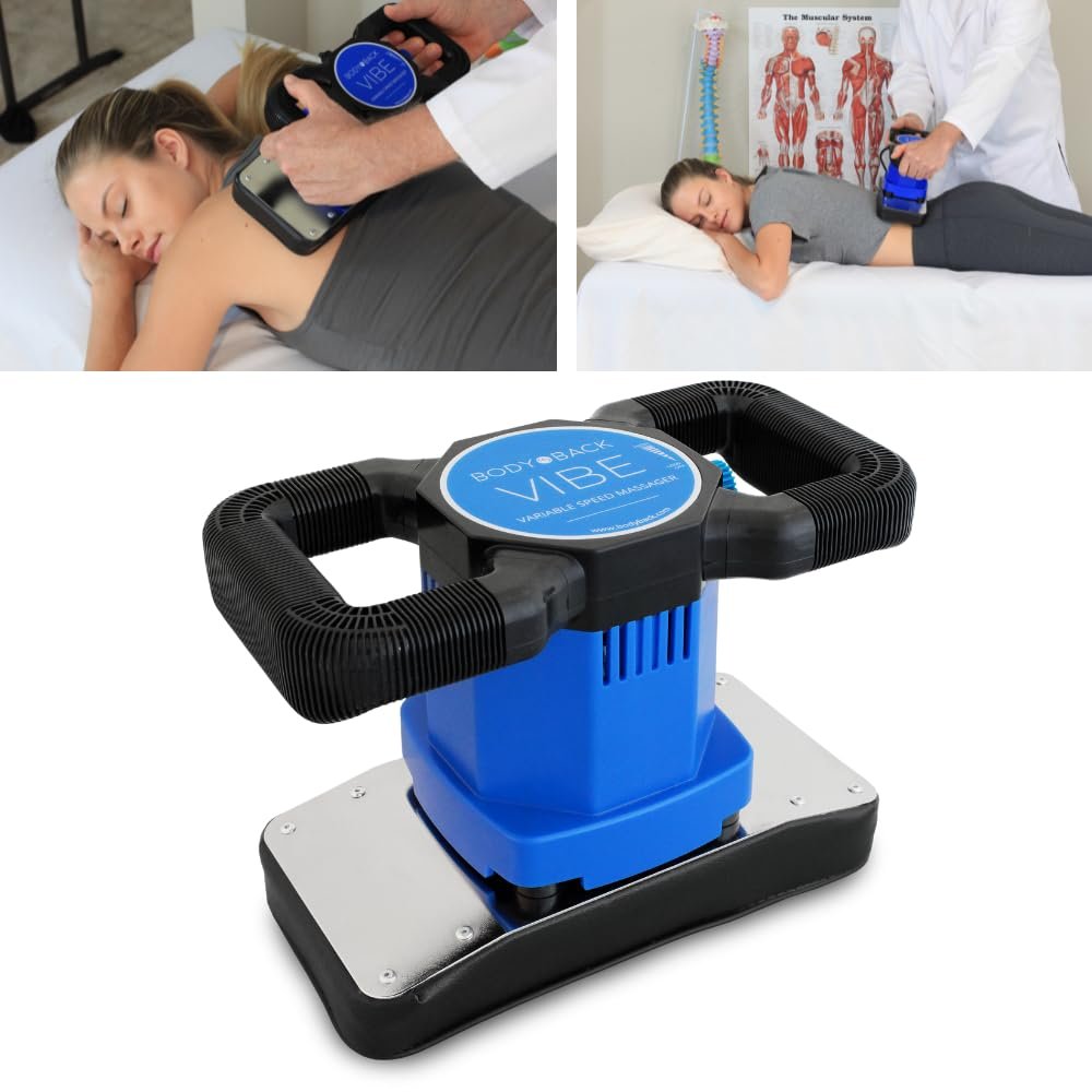 Body Back Vibe 2.0 - Handheld Orbital Massager for Back Pain Relief - Variable Speed Chiropractic Tool for Muscle Recovery and Relaxation - Professional Quality Massager for Home Use