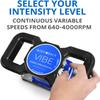 Body Back Vibe 2.0 - Handheld Orbital Massager for Back Pain Relief - Variable Speed Chiropractic Tool for Muscle Recovery and Relaxation - Professional Quality Massager for Home Use view 3
