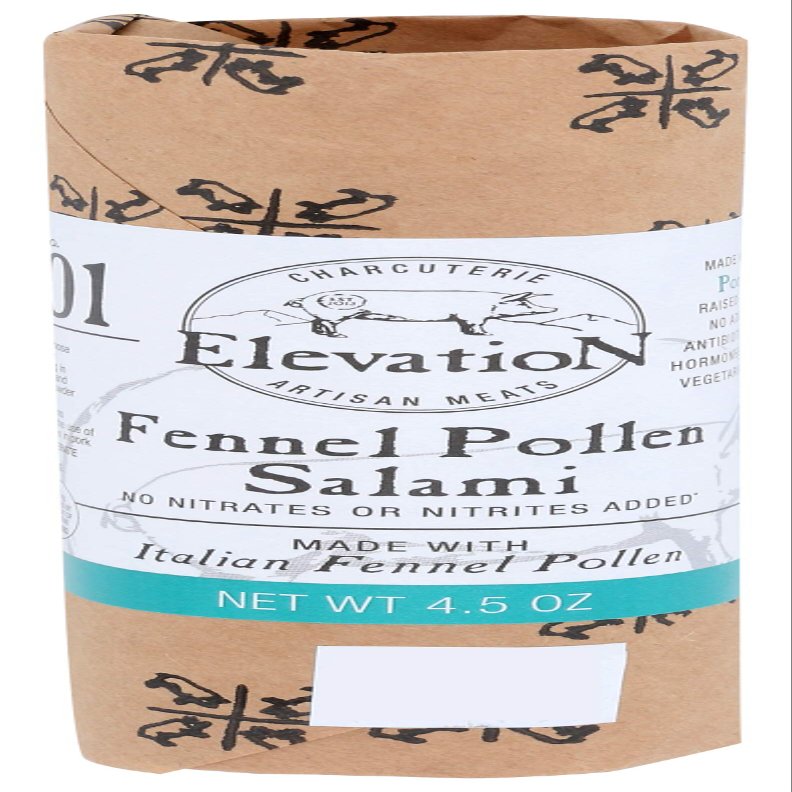 Elevation Artisan Meats Fennel Pollen Salami, 4.5 Oz