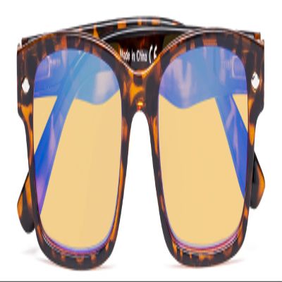 CessBlu Amber Tinted Digital Blue Light Blocking Glasses for Men Women Reading Computer (Tortoise)+0.5