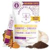 Grateful Earth Mushroom Coffee, Coconut Instant Coffee with Lions Mane Mushrooms, Chaga, Turmeric, L-Theanine, Cinnamon, Super Brain Blend For Energy & Immune Support, Dairy & Gluten Free, 20 Packets view 1