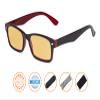 CessBlu Amber Tinted Digital Blue Light Blocking Glasses for Men Women Reading Computer (Red) view 2