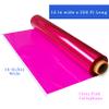FIESTA WRAPS 200 ft Pink Cellophane Wrap Roll (16 in x 200 ft) - Transparent Colored Wrap for Gift Baskets - Pink Cellophane Paper for Crafts and Wrapping view 2