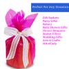FIESTA WRAPS 200 ft Pink Cellophane Wrap Roll (16 in x 200 ft) - Transparent Colored Wrap for Gift Baskets - Pink Cellophane Paper for Crafts and Wrapping view 3