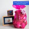 FIESTA WRAPS 200 ft Pink Cellophane Wrap Roll (16 in x 200 ft) - Transparent Colored Wrap for Gift Baskets - Pink Cellophane Paper for Crafts and Wrapping view 4
