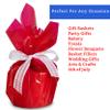 FIESTA WRAPS 200 ft Red Cellophane Wrap Roll (16 in x 200 ft) - Transparent Colored Wrap for Gift Baskets - Red Cellophane Paper for Crafts and Wrapping view 3