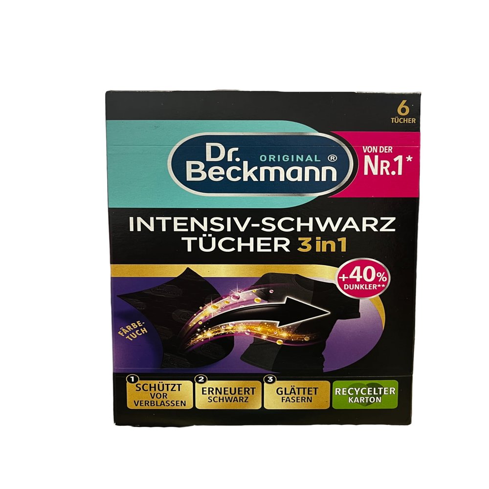 Dr. Beckmann Color Cloths Intensive Black 2in1, 6 pcs, 955815