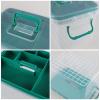 Teyyvn 1 Pack Clear Plastic First Aid Box, Family Medicine Box view 3