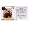 Saint John the Apostle John the Evangelist Prayer Card with Heat Sealed Gold Leaf Medal Blessed by Pope Francis view 2