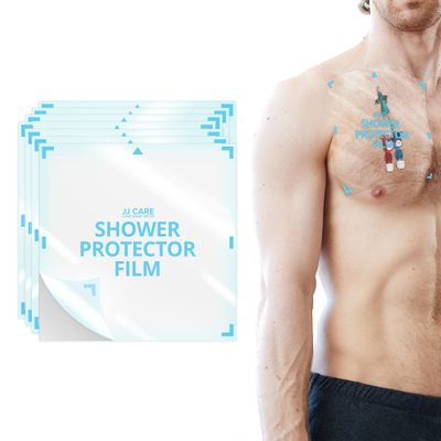 JJ CARE Shower Protector [Pack of 7], 7x7 Dialysis Catheter Shower Shileds Wound Cover, PICC Line Water Barrier, Colostomy Waterproof Bandage Protector, 1 Week Supply