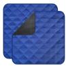 GRUENERDE Waterproof Washable Seat Protector Pads Reusable Pee Pads for Adults Non-Slip Incontinence Chair Pads for Senior &Toddlers 22"X21" Dark Blue 2Pcs view 1