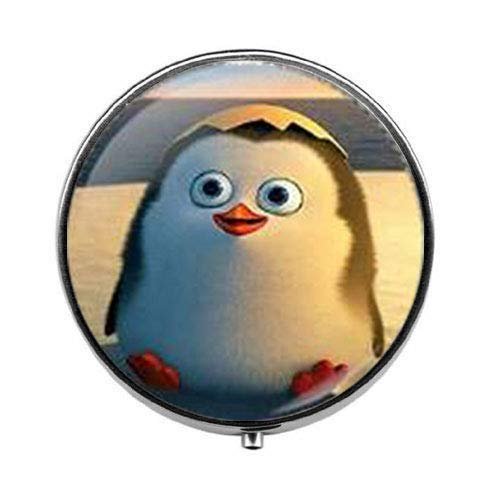 Beautiful Penguins Glass Pill Box - Charm Pill Box - Glass Candy Box Art Photo Jewelry Birthday Festival Gift Beautiful Gift
