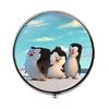 Beautiful Penguins Glass Pill Box - Charm Pill Box - Glass Candy Box Art Photo Jewelry Birthday Festival Gift Beautiful Gift view 1