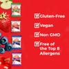 Betty Lou's Fruit Bars Variety Pack, Gluten Free Snacks for Adults and Kids, 4 Flavors of Vegan Breakfast & Cereal Bars, Apple Cinnamon, Blueberry, Strawberry, and Cherry, 12 Pack view 3