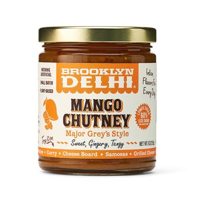 Brooklyn Delhi Mango Chutney - 9 Ounces - Made with Ripe Mangos, Golden Raisins, Fresh Ginger, Garam Masala, and Lemon Juice for a Nice Sour Note - Vegan - No Artificial Additives