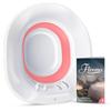 Fivona Sitz Bath for Toilet Seat Postpartum and Hemorrhoids Care - Yoni Steam Seat - Foldable Basin for Epsom Salt Soak - Portable Bidet BPA Free Temperature Resistant - Universal Fit - Pink view 1
