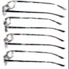 4 Pairs of Women Rectangular Translucent Marble Reading Glasses - Comfortable Fashion Clear Lens Readers (4 Pairs Assorted, 2.25) view 3