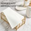FOCUSLINE 480 Disposable Bathroom Napkins, Linen-Feel Paper Guest Towels, Soft and Absorbent Paper Hand Towels Party Napkins for Bathroom, Kitchen, Dinner, or Event, White, 12" x 17" view 3