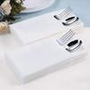 FOCUSLINE 480 Disposable Bathroom Napkins, Linen-Feel Paper Guest Towels, Soft and Absorbent Paper Hand Towels Party Napkins for Bathroom, Kitchen, Dinner, or Event, White, 12" x 17" view 4