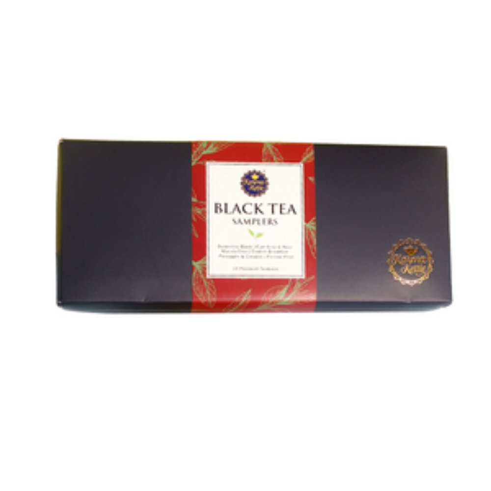 100% Natural Black Tea Sampler Box 3 Tea Bags Each 6 Different Flavour 18 Pyramid Tea Bags