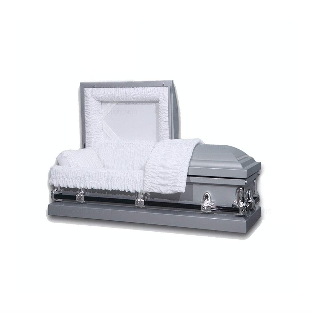 Oxford Silver Metal Casket