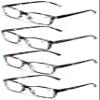4 Pairs of Women Rectangular Translucent Marble Reading Glasses - Comfortable Fashion Clear Lens Readers (4 Pairs Assorted, 1.25) view 2