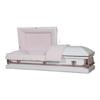Casket Emporium Clair Series Orchid Steel 20 Gauge Funeral Casket, Rectangular view 2