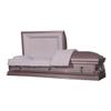 Casket Emporium Clair Series Orchid Steel 20 Gauge Funeral Casket, Rectangular view 3