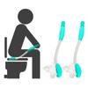 2-Pack Toilet Aids Wiping, Toilet Aids for Motion Assistance,Toilet aids for Wiping, Long Reach Tissue Aids, Tissue-Stick Toilet Helper, Elderly, Pregnancy, Handlicap, Disabled view 1