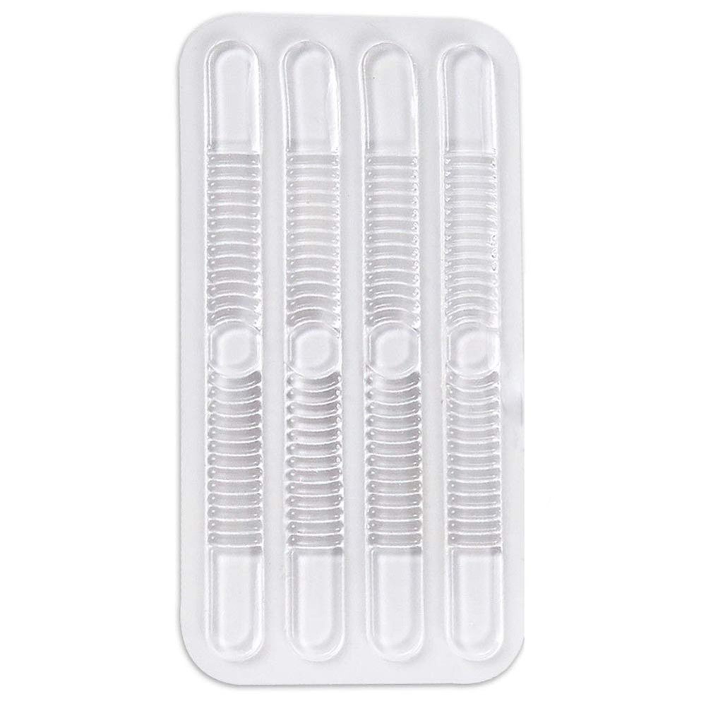 10 Sheets (40 Pcs) Clear Heel Grips Silicone Shoe Liner Strap Grip Anti Slip Sandals Cushion Insert Pad for Lady Women